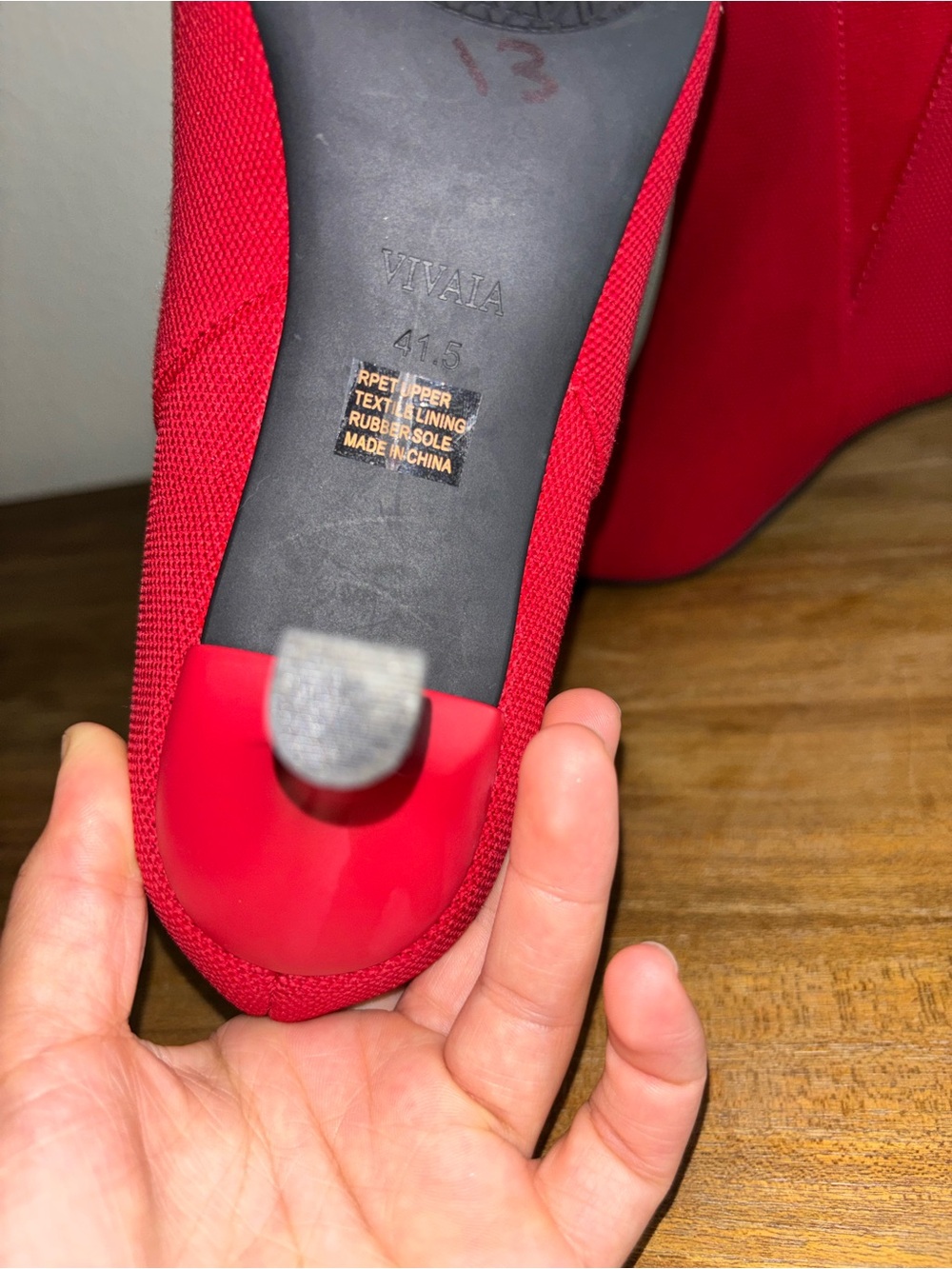 Women's Red Pointed-Toe Ankle Booties with Stiletto Heel - Picture 8 of 8